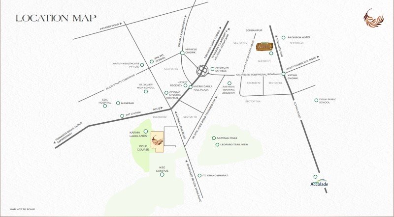 eldeco fairway location map